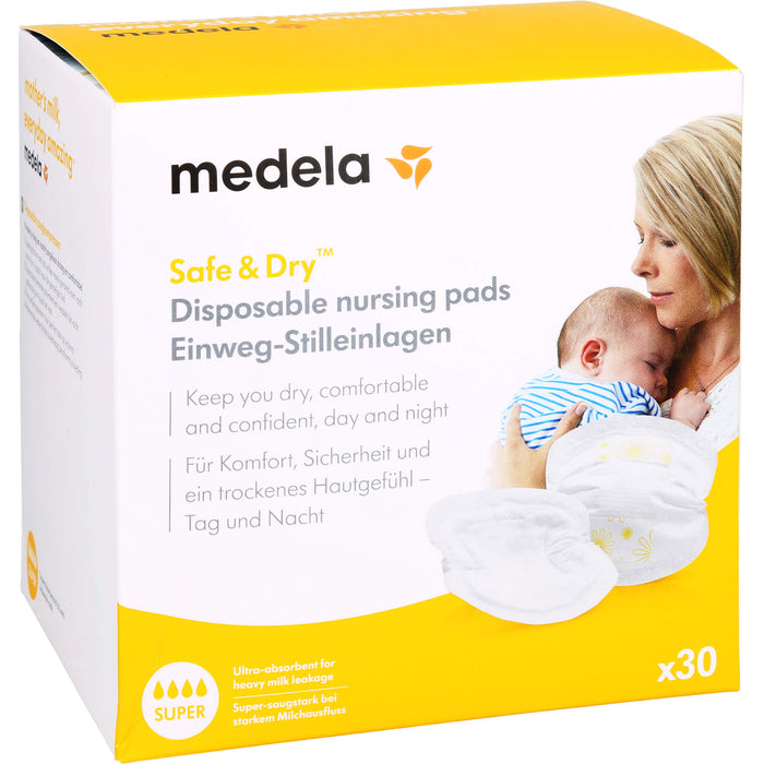 medela Safe & Dry Einweg-Stilleinlagen, 30 St. Einlagen