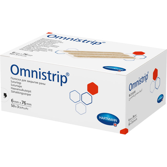 Omnistrip Wundnahtstreifen 6x76mm, 150 St PFL