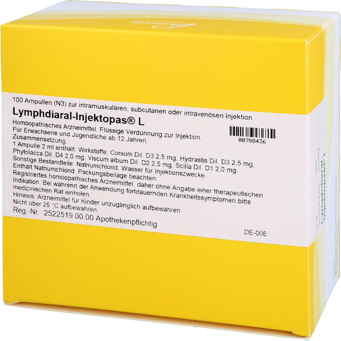 Lymphdiaral-Injektopas L Ampullen, 100 pcs. Ampoules