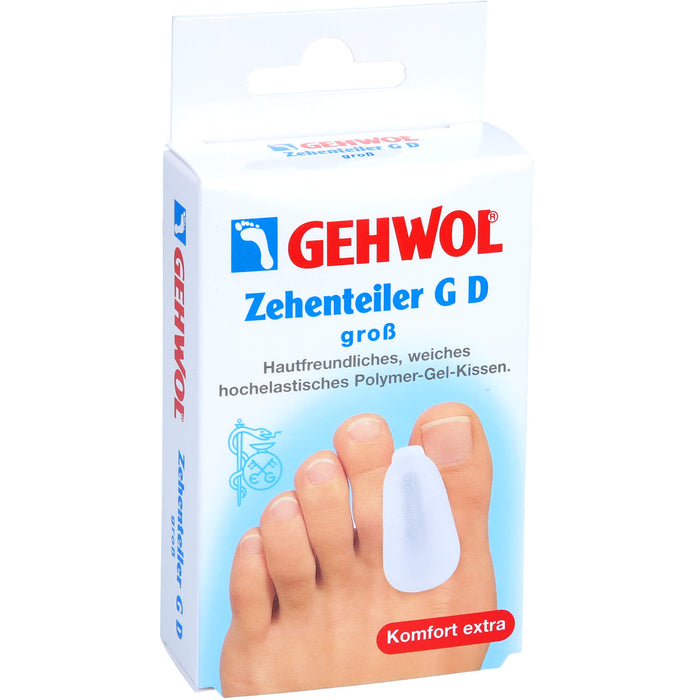 GEHWOL Zehenteiler G D groß Polymer-Gel-Kissen, 3 St. Zehenteiler