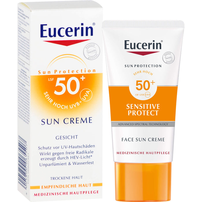 Eucerin Sensitive Protect Face Sun Creme LSF 50+, 50 ml Cream