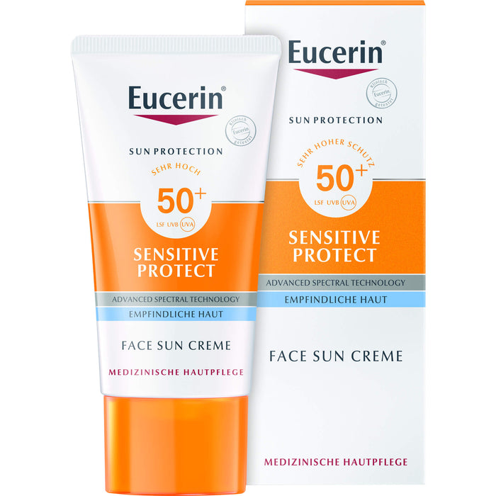 Eucerin Sensitive Protect Face Sun Creme LSF 50+, 50 ml Crème