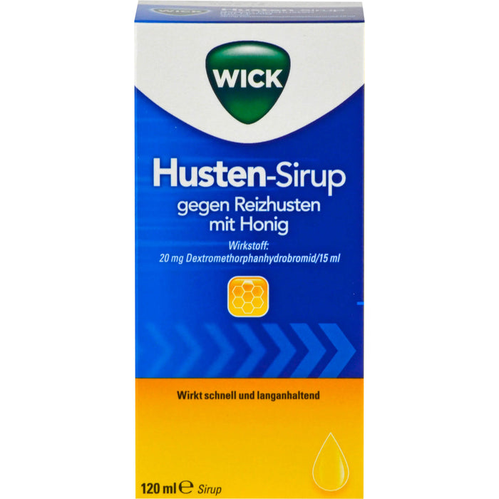 WICK Husten-Sirup gegen Reizhusten mit Honig, 120 ml Solution