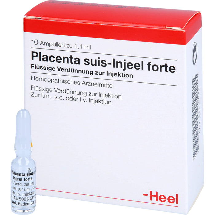 Placenta Suis Injeel forte flüssige Verdünnung, 10 pcs. Ampoules