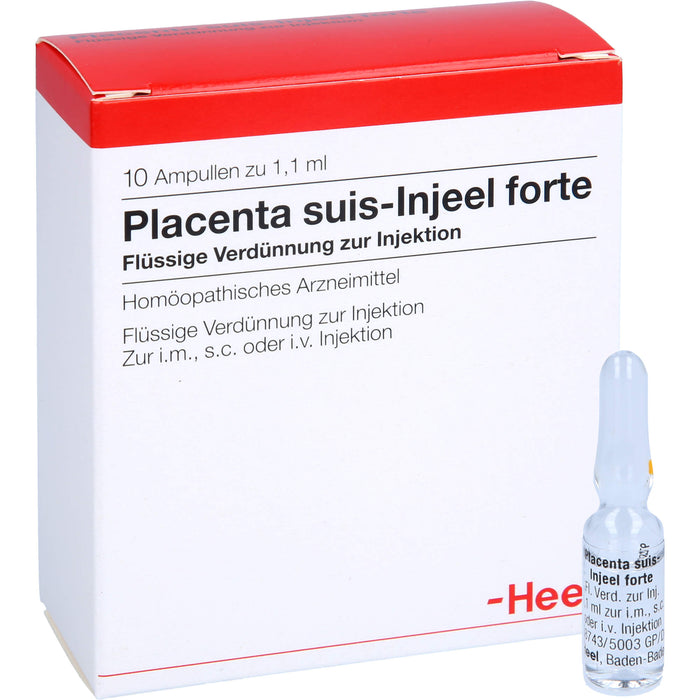 Placenta Suis Injeel forte flüssige Verdünnung, 10 pc Ampoules