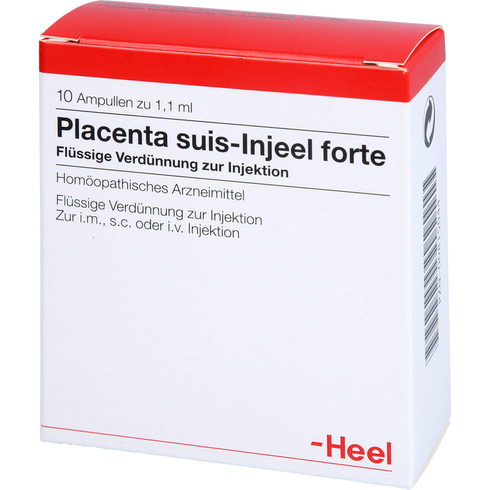 Placenta Suis Injeel forte flüssige Verdünnung, 10 pc Ampoules