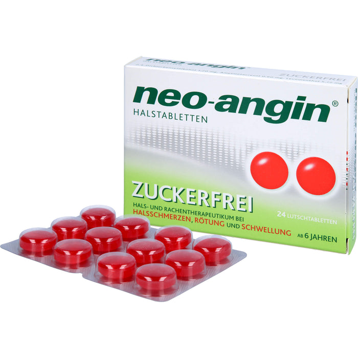 neo-angin Halstabletten zuckerfrei Original KLOSTERFRAU, 24 pc Tablettes