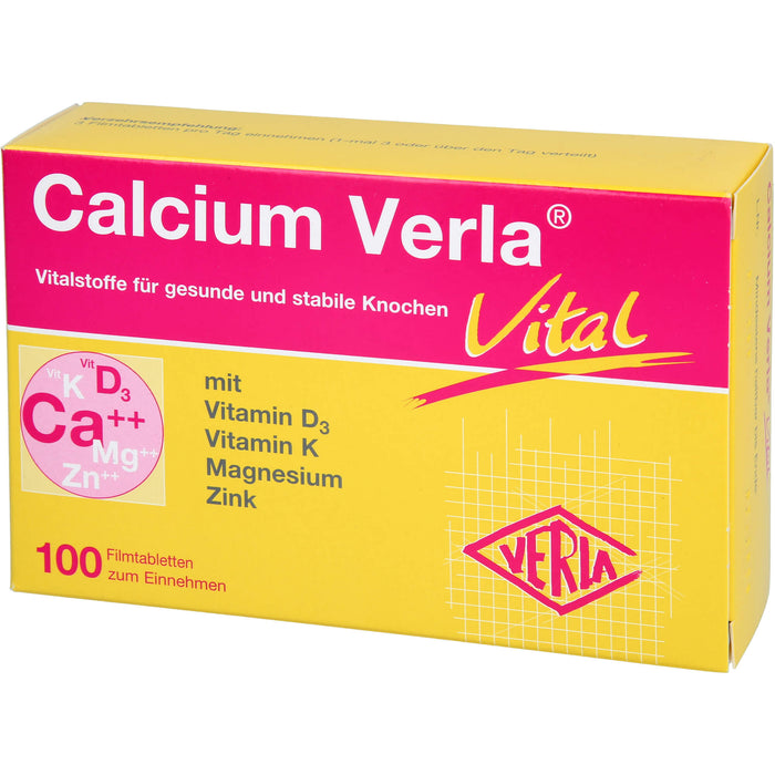 Calcium Verla vital Filmtabletten, 100 pc Tablettes