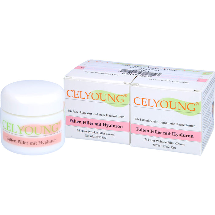 CELYOUNG Faltenfiller mit Hyaluron, 100 ml Cream