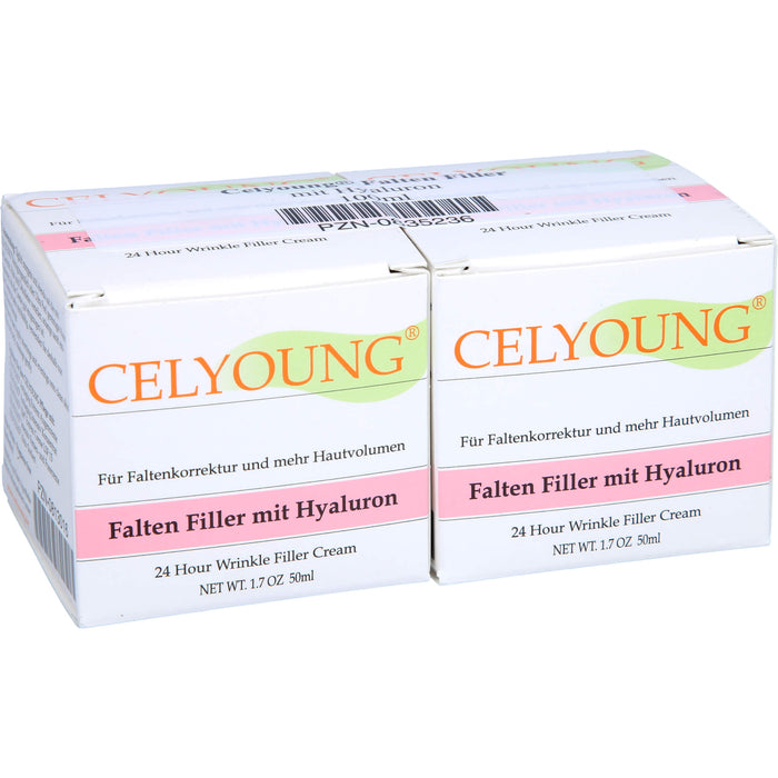 CELYOUNG Faltenfiller mit Hyaluron, 100 ml Cream