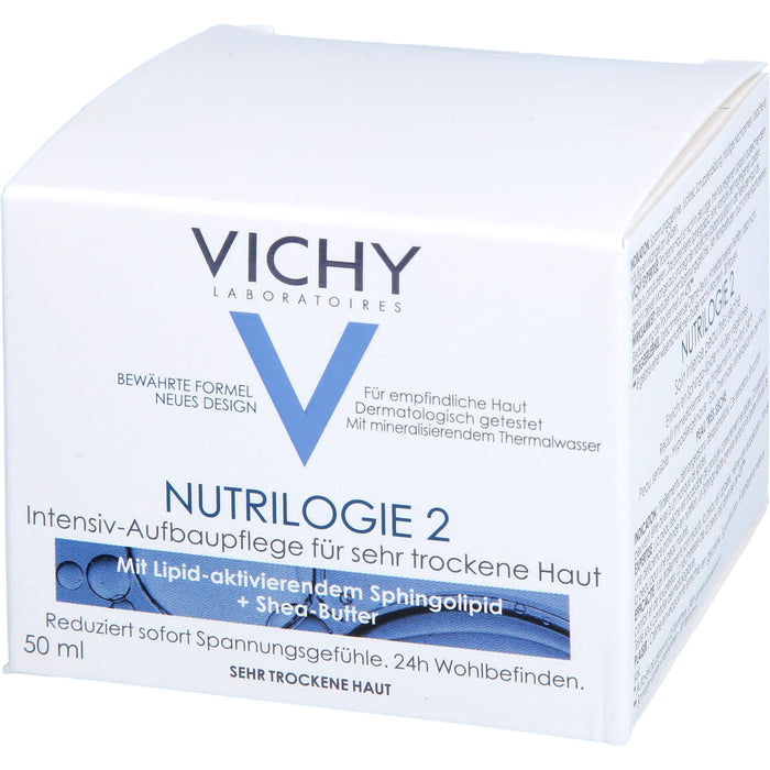 VICHY Nutrilogie 2 Intensiv-Aufbaupflege für sehr trockene Haut, 50 ml Crème