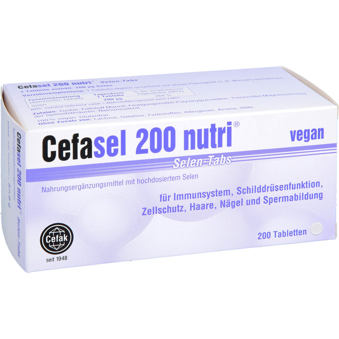 Cefasel 200 nutri Selen-TABS, 200 St TAB