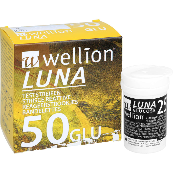 Wellion Luna Blutzuckerteststreifen, 50 pcs. Test strips