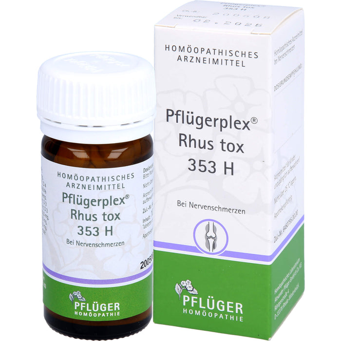 Pflügerplex Rhus tox 353 H Tabletten bei Nervenschmerzen, 100 St. Tabletten