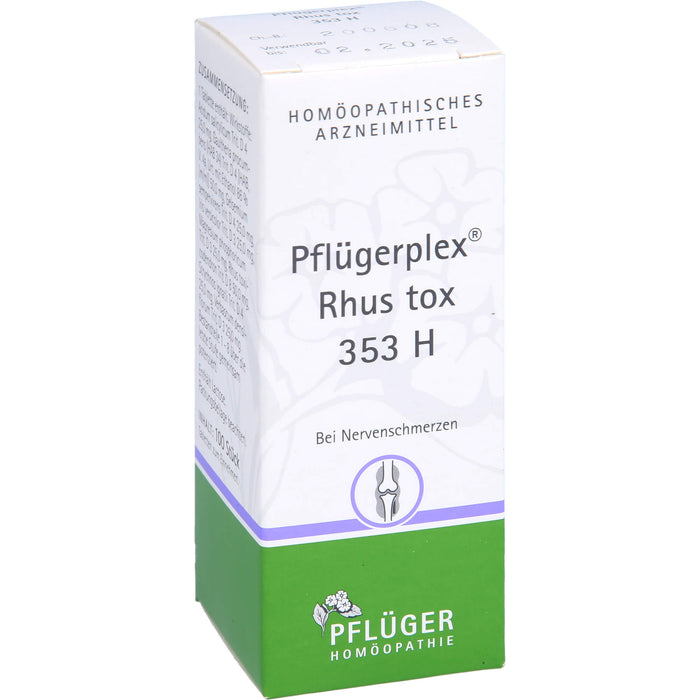 Pflügerplex Rhus tox 353 H Tabletten bei Nervenschmerzen, 100 St. Tabletten