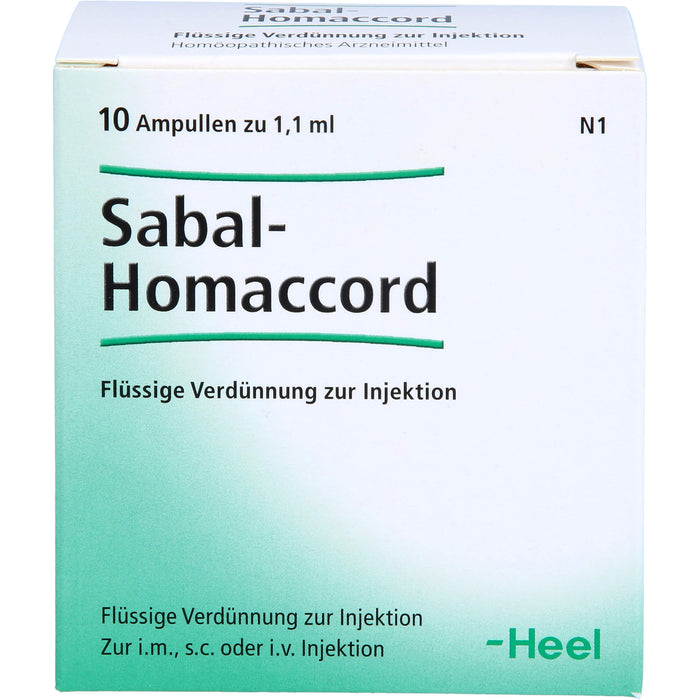 Heel Sabal-Homaccord Ampullen, 10 pc Ampoules