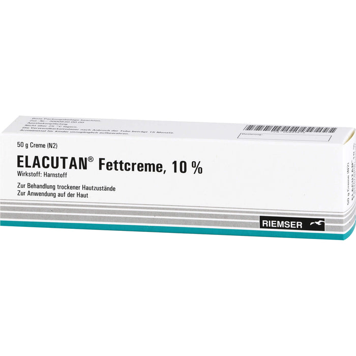 Elacutan Fettcreme 10 % zur Behandlung trockener Hautzustände, 50 g Creme