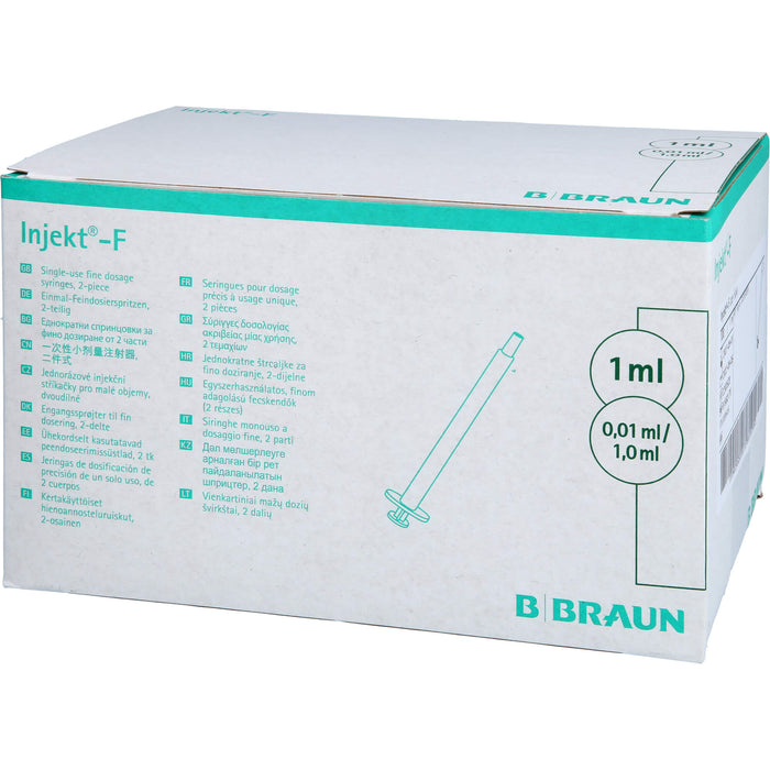 B. BRAUN Injekt-F Feindosierungsspritzen 1 ml, 100 pc Seringues