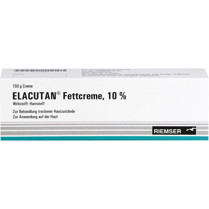 Elacutan Fettcreme 10 % zur Behandlung trockener Hautzustände, 150 g Crème