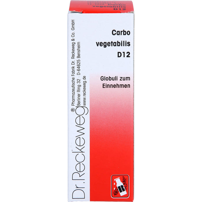 DR. RECKEWEG & CO Carbo vegetabilis D 12 Globuli, 10 g Globules