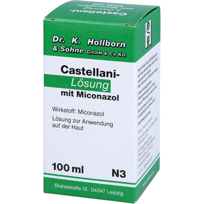 Castellani-Lösung mit Miconazol bei Pilzerkrankungen der Haut, 100 ml Lösung