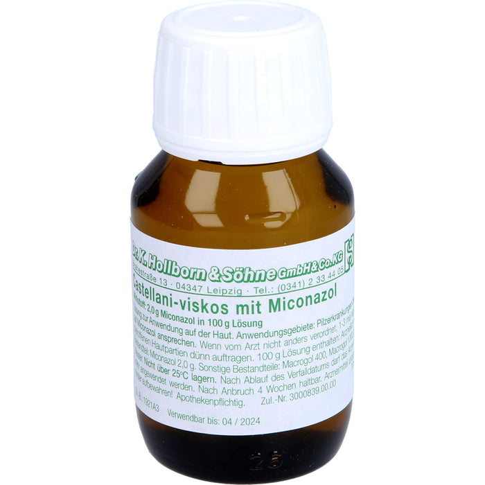 Castellani-viskos mit Miconazol bei Pilzerkrankungen der Haut, 50 ml Lösung