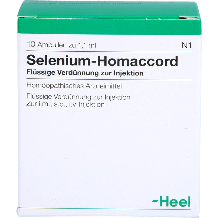 Selenium-Homaccord Inj.-Lsg., 10 pc Ampoules