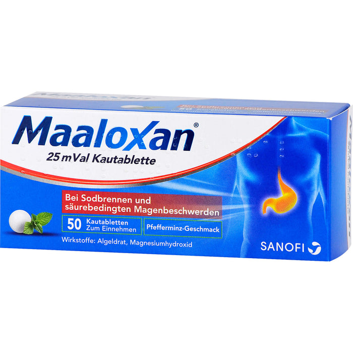 MAALOXAN 25 mVal Kautabletten, 50 pcs. Tablets