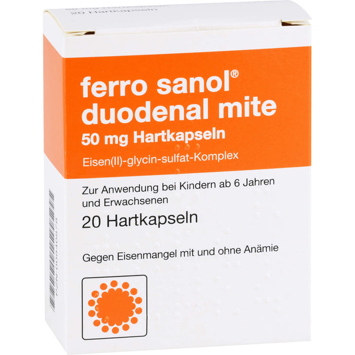 ferro sanol duodenal mite 50 mg Hartkapseln, 20 pc Capsules