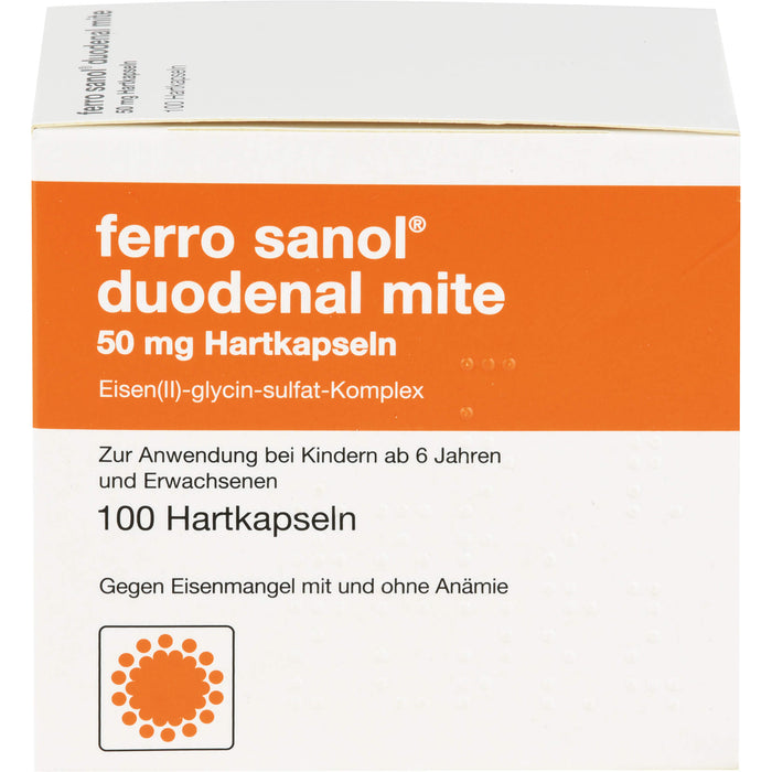 ferro sanol duodenal mite 50 mg Kapseln, 100 pcs. Capsules