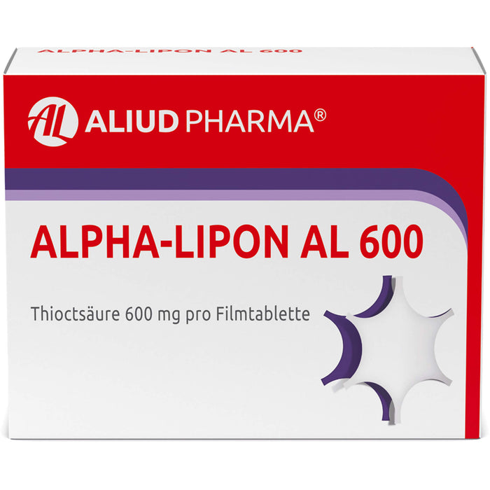 ALPHA-LIPON AL 600 Tabletten zur Behandlung von Missempfindungen bei diabetischer Nervenschädigung, 100 pc Tablettes