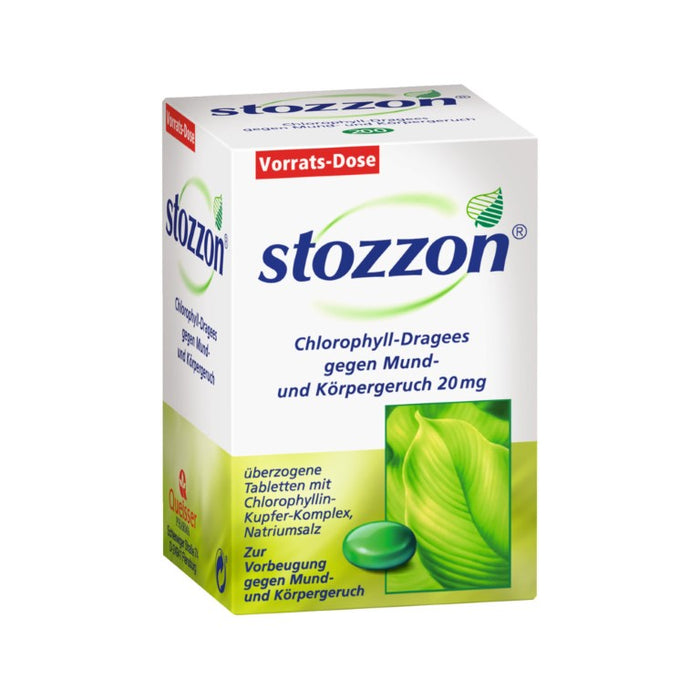 stozzon Chlorophyll-Dragees gegen Mund- und Körpergeruch, 200 St. Tabletten