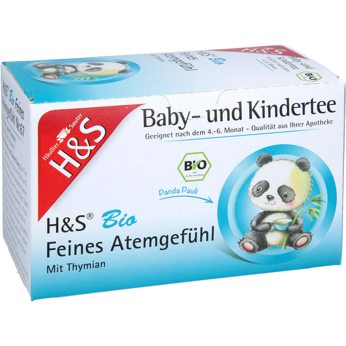 H&S Bio Feines Atemgefühl Baby- und Kindertee, 20X1.2 g FBE