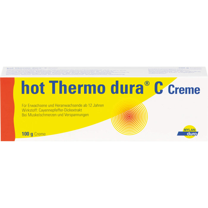 hot Thermo dura C Creme bei Muskelschmerzen und Verspannungen, 100 g Cream