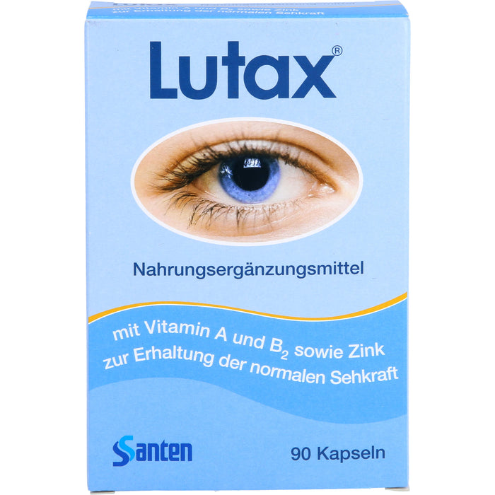 Santen Lutax Kapseln zur Erhaltung normaler Sehkraft, 90 pc Capsules