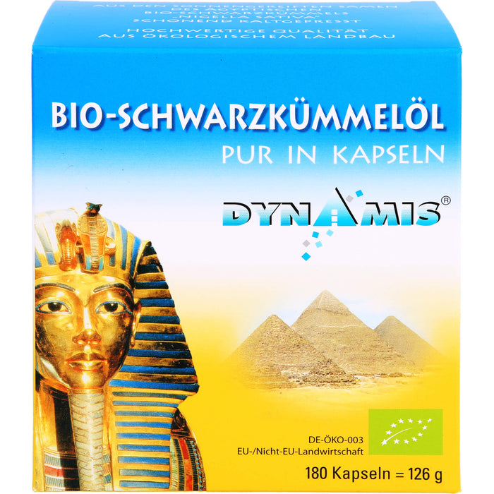 DYNAMIS Bio-Schwarzkümmelöl pur in Kapseln, 180 pcs. Capsules