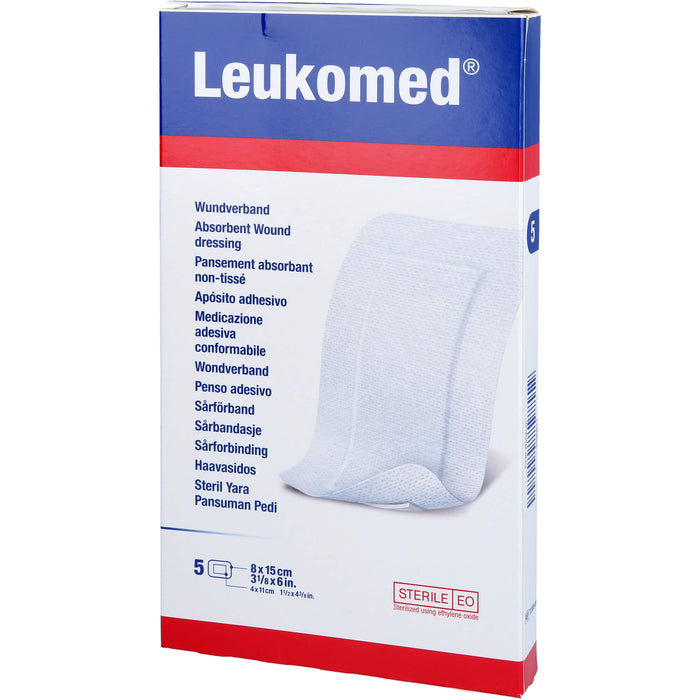 Leukomed Wundverband 8 x 15 cm, 5 pc Pansement