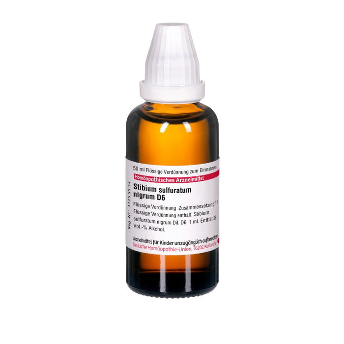 DHU Stibium sulfuratum nigrum D6 Dilution, 50 ml Lösung