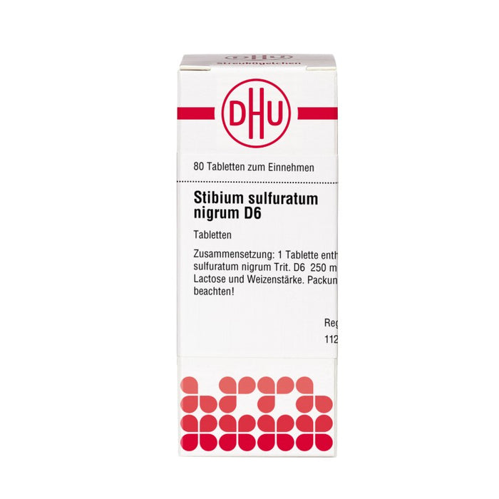 DHU Stibium sulfuratum nigrum D6 Tabletten, 80 St. Tabletten