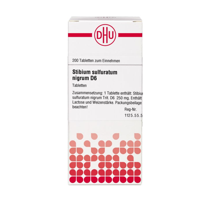 DHU Stibium sulfuratum nigrum D6 Tabletten, 200 St. Tabletten