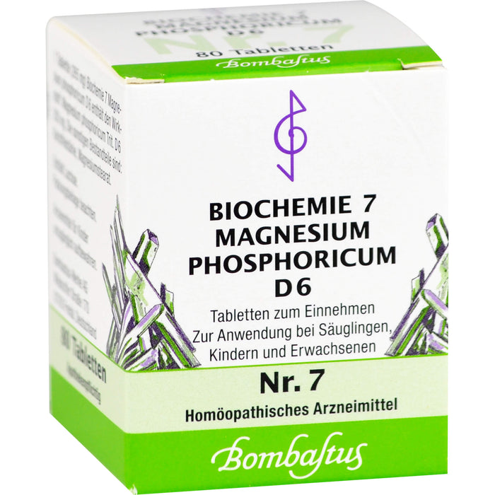 Biochemie 7 Magnesium phosphoricum Bombastus D6 Tbl., 80 pcs. Tablets