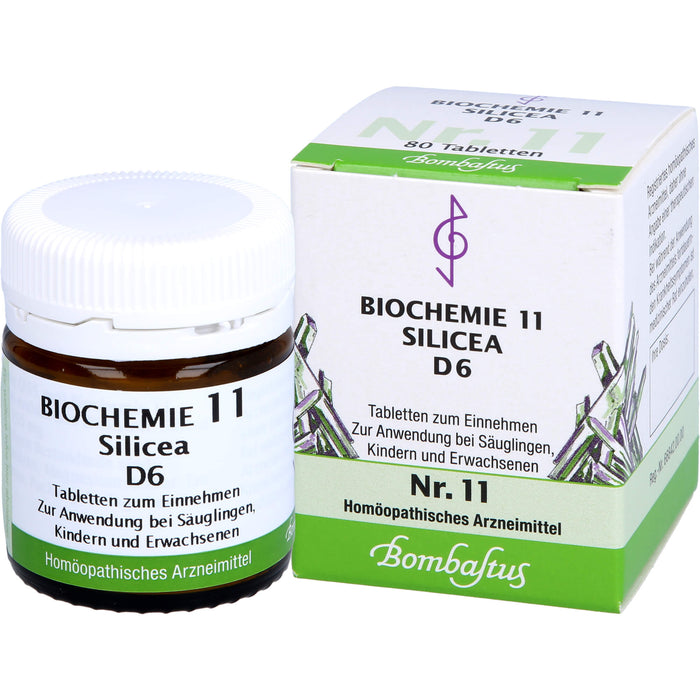 Bombastus Biochemie 11 Silicea D6 Tabletten, 80 St TAB