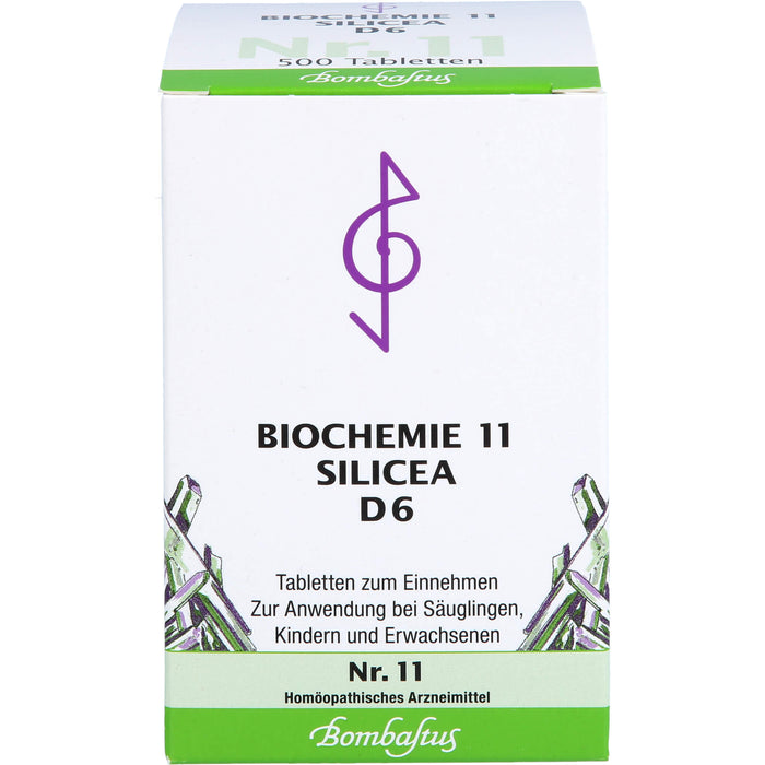 Biochemie 11 Silicea Bombastus D6 Tbl., 500 St TAB