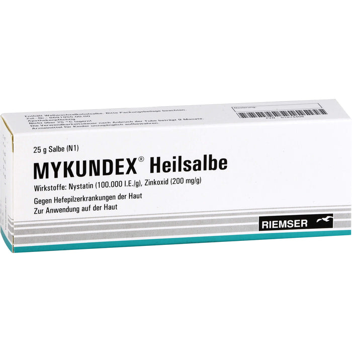 MYKUNDEX Heilsalbe gegen Hefepilzerkrankungen der Haut, 25 g Onguent