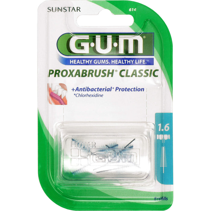 GUM PROXABRUSH Ersatzbürsten 0,7mm Tanne, 8 pcs. Interdental brushes