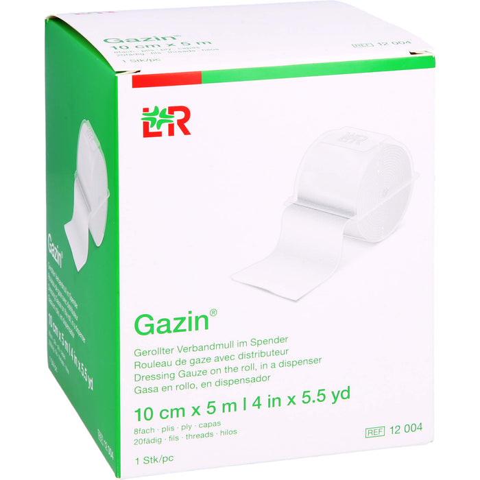 Gazin Verbandmull 8-fach gerollt, 1 pc Bandage