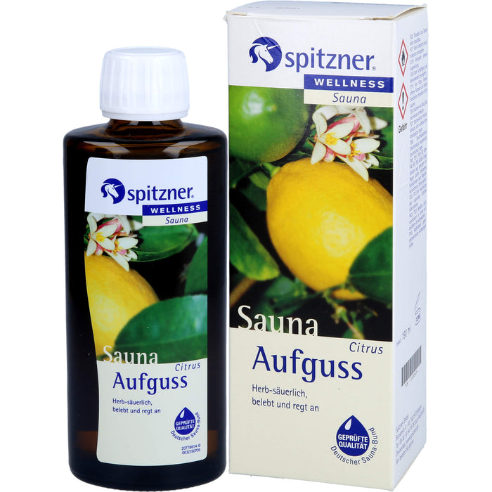 Spitzner Saunaaufguss Citrus Wellness, 190 ml Concentré