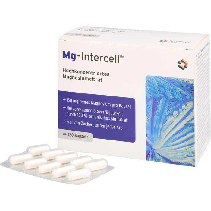 Mg-Intercell hochkonzentriertes Magnesiumcitrat Kapseln, 120 pcs. Capsules