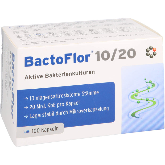 BactoFlor 10/20 aktive Bakterienkulturen Kapseln, 100 pcs. Capsules