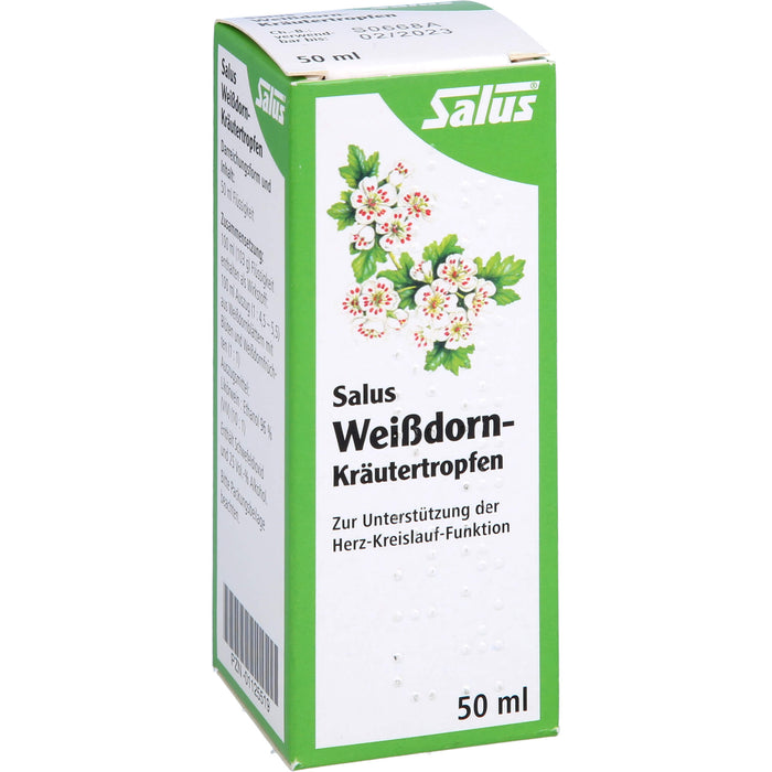 Salus Weißdorn-Kräutertropfen zur Unterstützung der Herz-Kreislauf-Funktion, 50 ml Lösung